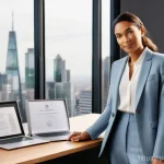 Home 12 의류기술 실무와 관련된 국제 자격증 - **Professional Achievement in Sustainable Fashion:** A diverse, confident fashion professional, arou...