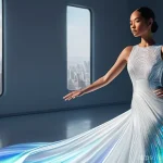 Home 11 의류기술과 연관된 디자인 툴 - **Prompt: "A high-fashion designer, mid-30s, with a thoughtful expression, working in a sunlit, futu...