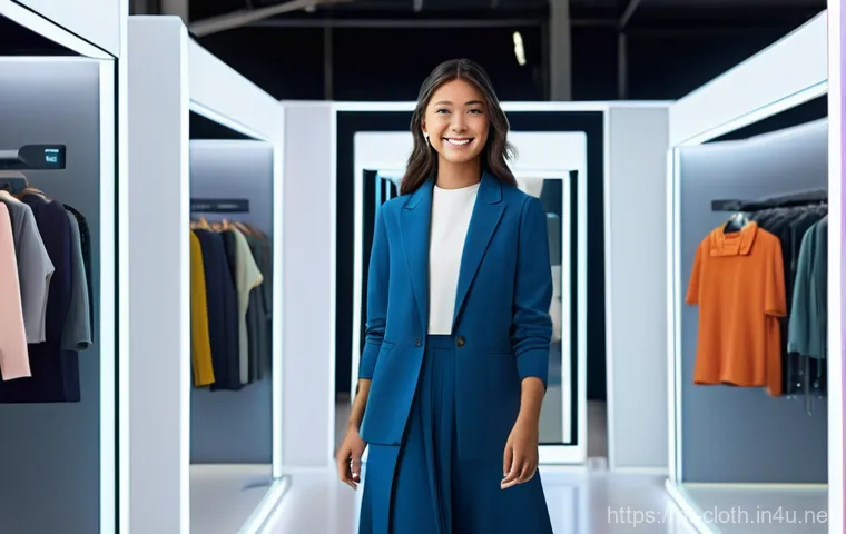 의류기술과 연관된 디자인 툴 - **Prompt: "A striking editorial photograph showcasing a sustainable fashion collection. A diverse gr... 의류기술과 연관된 디자인 툴 - **Prompt: "A striking editorial photograph showcasing a sustainable fashion collection. A diverse gr...